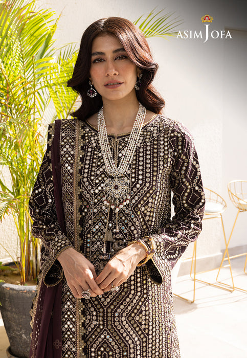 AJJH-01 EMBROIDERED RAW SILK