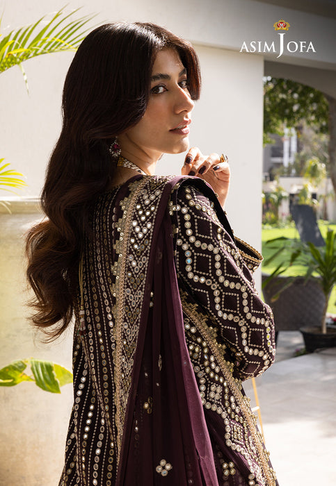AJJH-01 EMBROIDERED RAW SILK