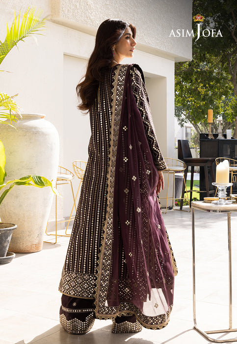 AJJH-01 EMBROIDERED RAW SILK