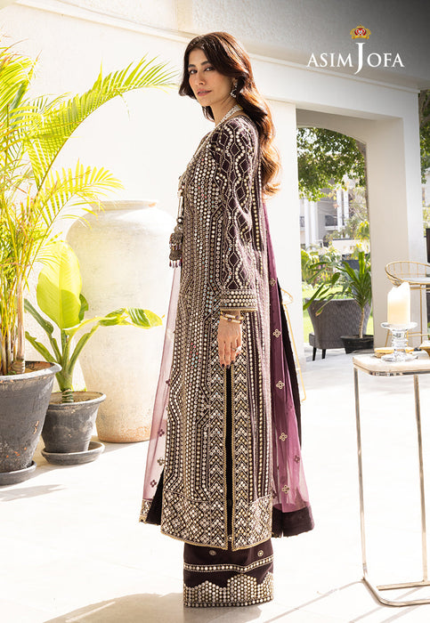 AJJH-01 EMBROIDERED RAW SILK