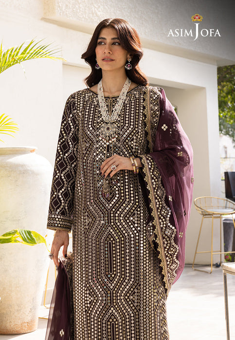AJJH-01 EMBROIDERED RAW SILK