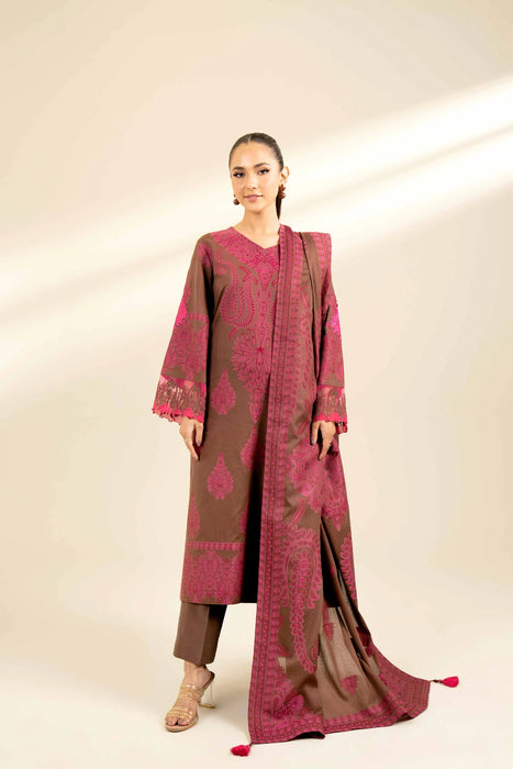 3 Piece - Jacquard Embroidered Suit - 42402156
