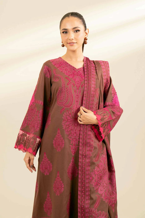 3 Piece - Jacquard Embroidered Suit - 42402156