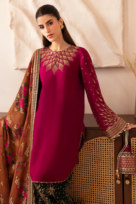 Premium Embroidered Raw Silk UR-7038 3 Pieces