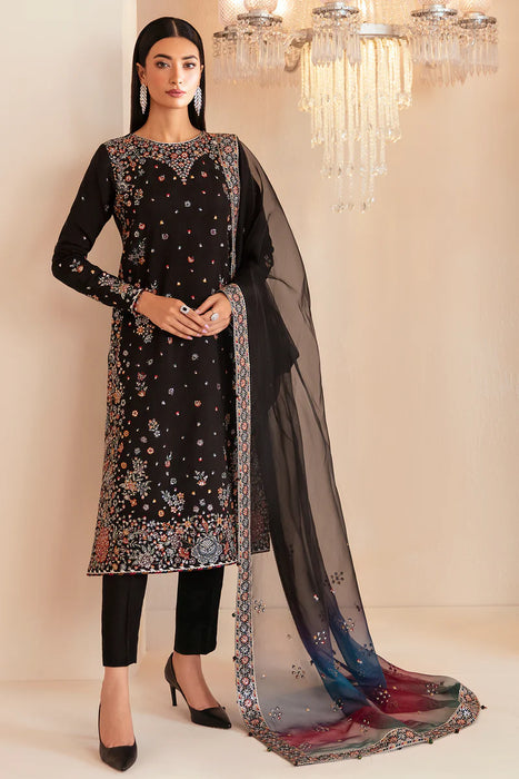 Premium Embroidered Raw Silk UR-7045 3 Pieces