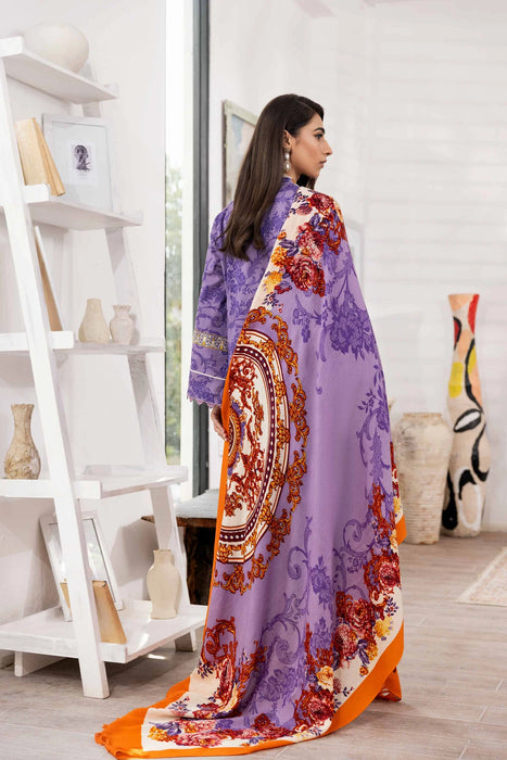 3 PIECE PRINTED EMBROIDERED SUIT