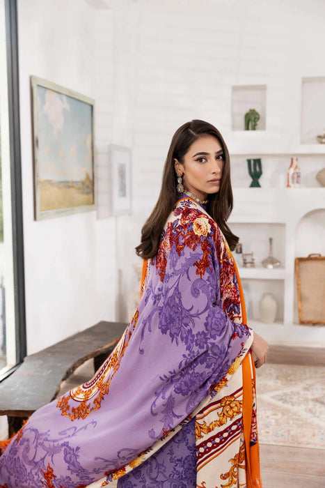 3 PIECE PRINTED EMBROIDERED SUIT