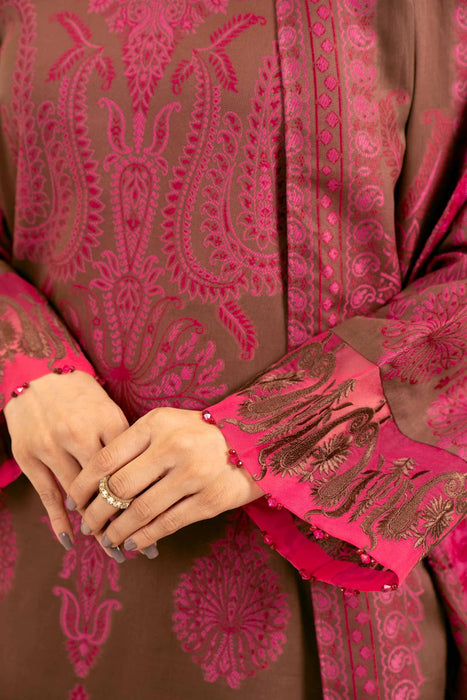 3 Piece - Jacquard Embroidered Suit - 42402156