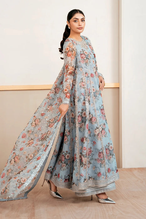 EMBELLISHED PRINTED CHIFFON PR-1058