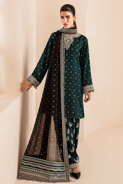 Premium Embroidered Raw Silk UR-7035 3 Pieces