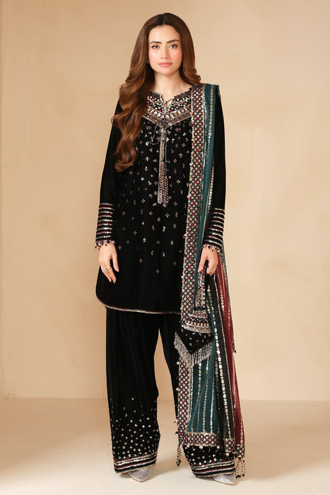Embroidered Velvet Formal VF-2012