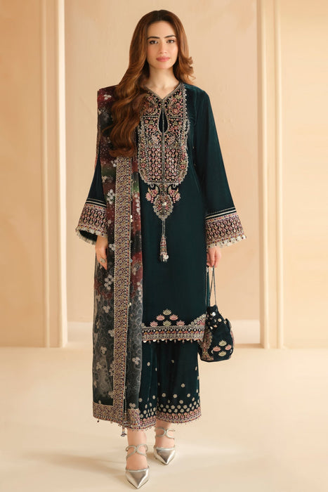 EMBROIDED VELVET FORMAL VF-2039