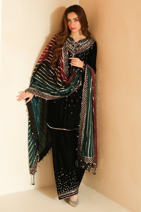 Embroidered Velvet Formal VF-2012