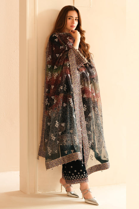 EMBROIDED VELVET FORMAL VF-2039