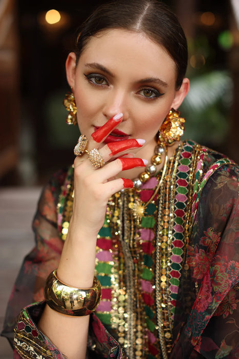 3-PC EMBROIDERED ORGANZA SUIT CMA-5-051